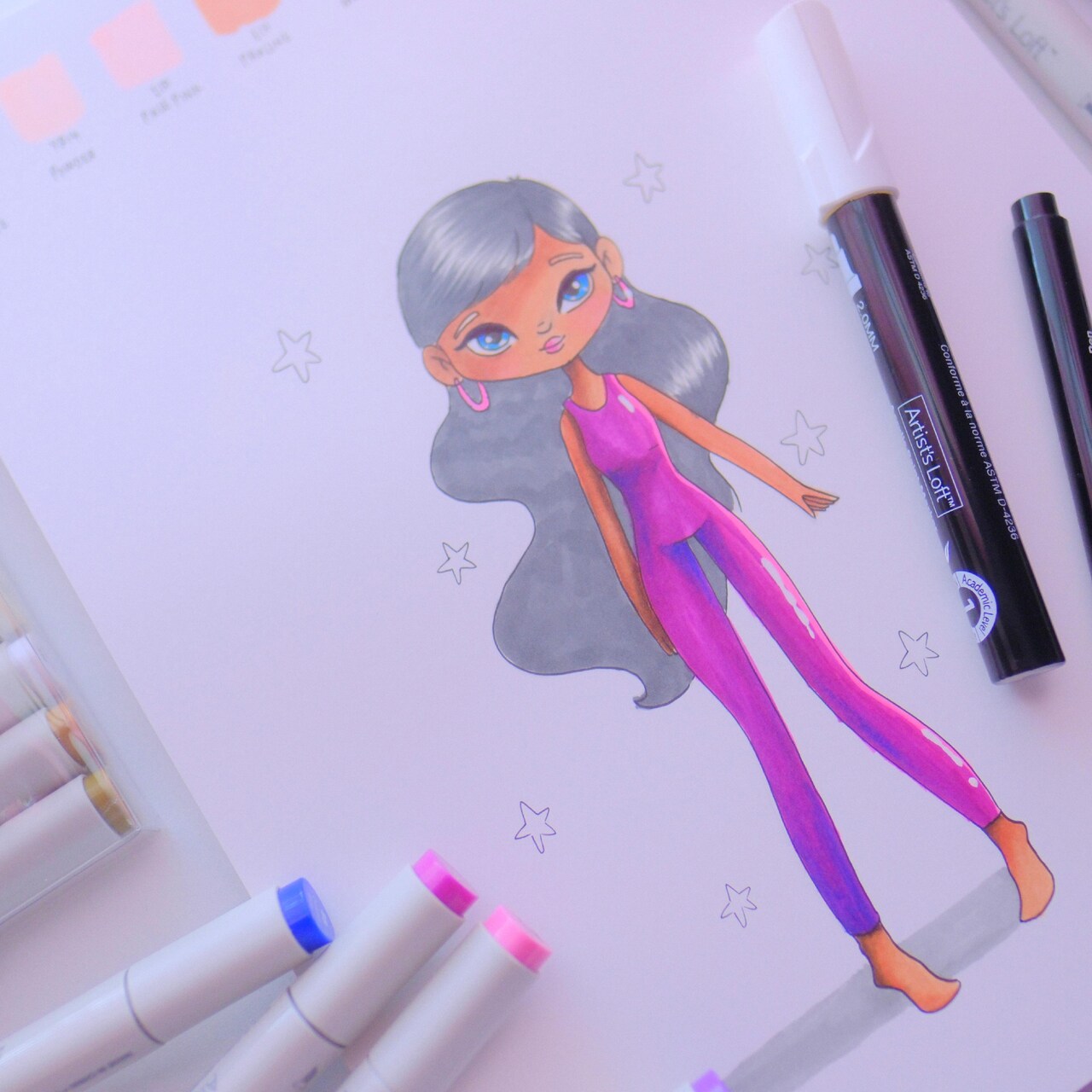 Art in August | Illustrating Figures with Marker
